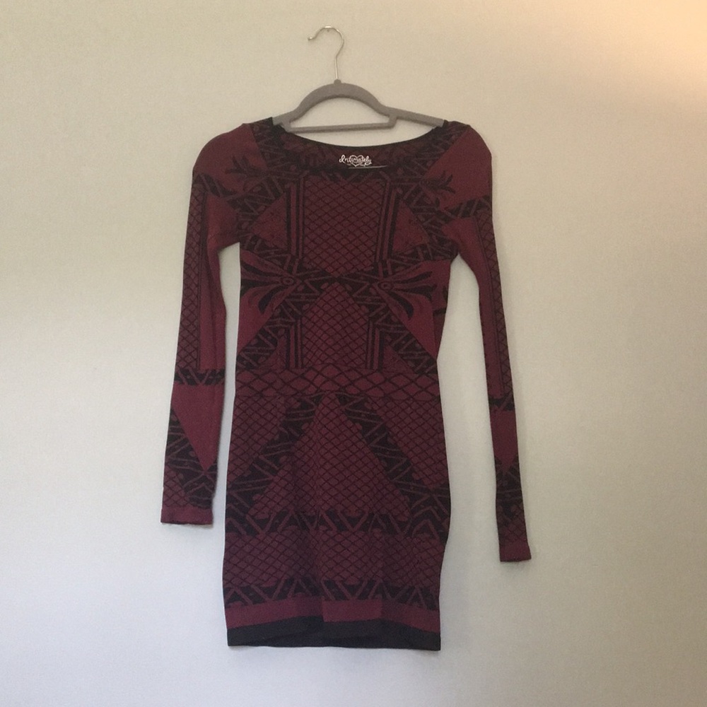 Intimately free people long sleeve body con dress